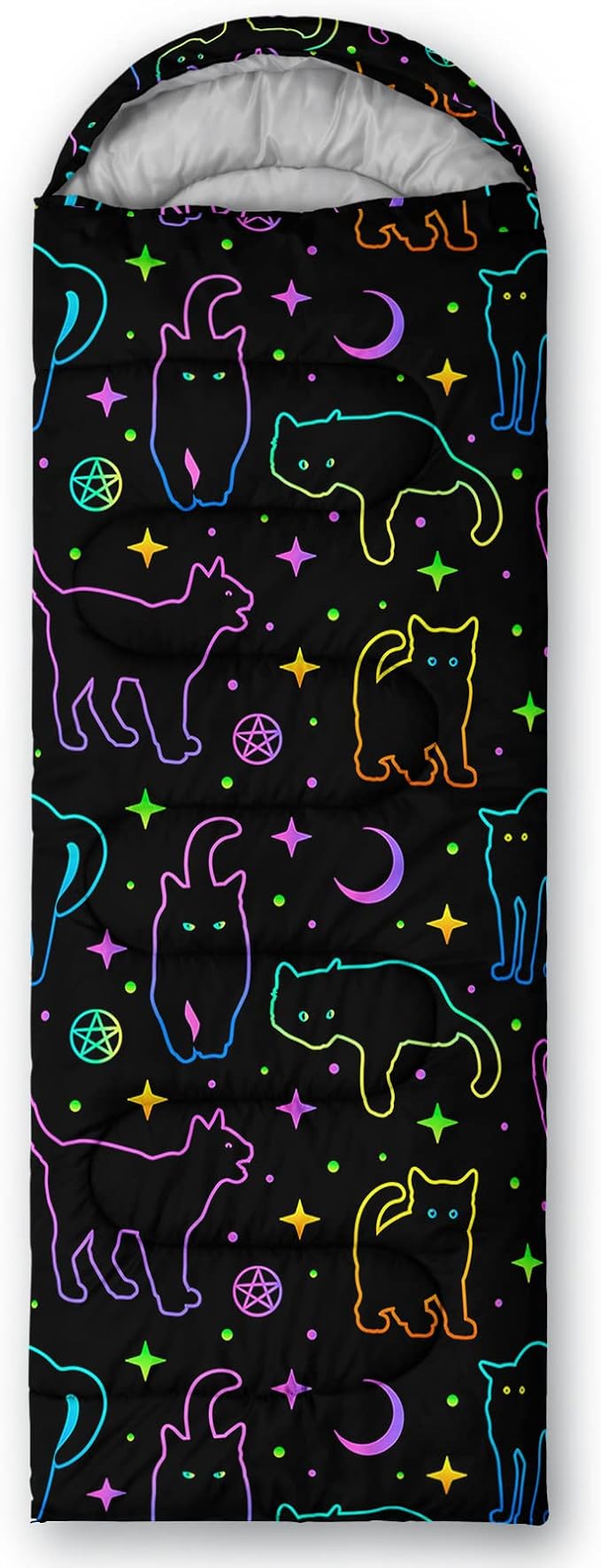 Axolotl Unicorn Sleeping Bag for Kids Boys Girls–Lightweight Warm Cold Weather Sleeping Bags,Waterproof Portable Sleeping Bag with Compression Sack for Camping Backpacking Outdoor Indoor