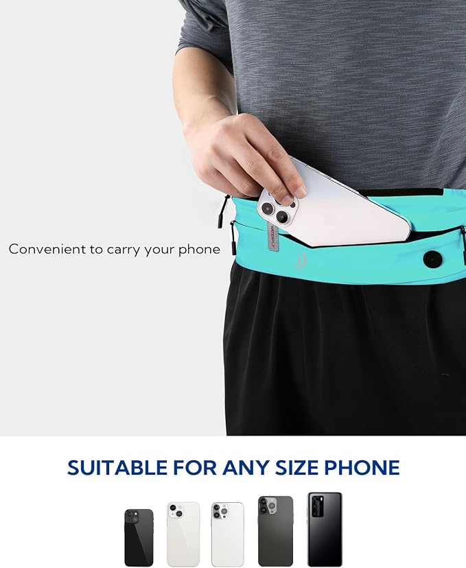 WATERFLY Running Belt Fanny Pack:Phone Holder Belt for Men Women - Image 3