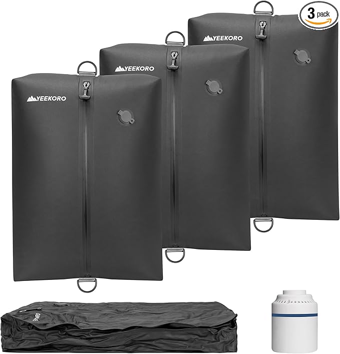 Vacuum Bag for Travel, Professional IPX8 Waterproof Reusable Vacuum Compression Bags for Travel Suitcases, Durable Space Saver Bag(3 PACK,With Pump)