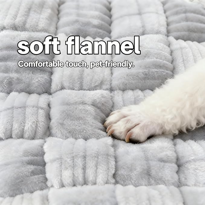 59"x27.6" Thickened Backseat Dog Bed Mat, Upgraded Non-Slip Pet Car Seat Blanket with Laundry Bag, High-Resilience PP Cotton, Washable, for Backseat Extenders & Seat Covers, Grey