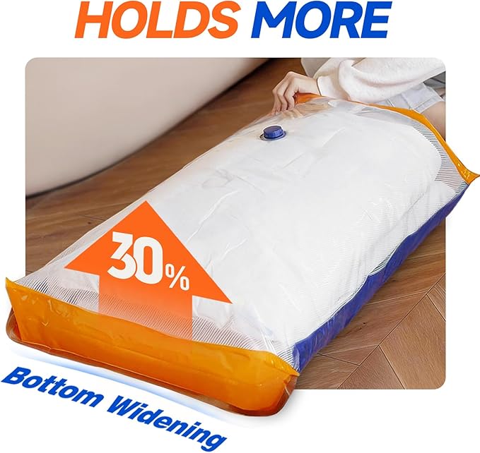 Vacbird Vacuum Storage Bags with Rechargeable Cordless Pump,9 Pack 3 Size Compression Packing Cubes Seal Bags, Space Saver for Clothes and Clothing Blankets Organization Space Saving