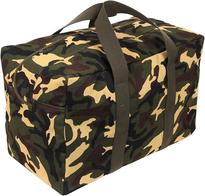 Rothco Canvas Parachute Cargo Bag – Extra Large Travel Duffle Bag with 75L Capacity