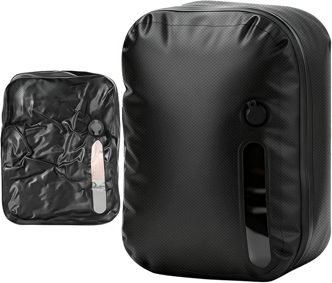 LONGHIKER Travel Vacuum Storage Bags Reusable Airless Space Saver Compression Bags for Carry-On Suitcase and Backpack,IPX8 Waterproof TPU Vacuum Seal Bags for Clothing (1PC- 41L -No Pump)