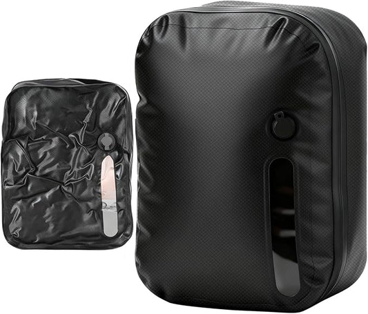 LONGHIKER Travel Vacuum Storage Bags Reusable Airless Space Saver Compression Bags for Carry-On Suitcase and Backpack,IPX8 Waterproof TPU Vacuum Seal Bags for Clothing (1PC- 41L -No Pump)