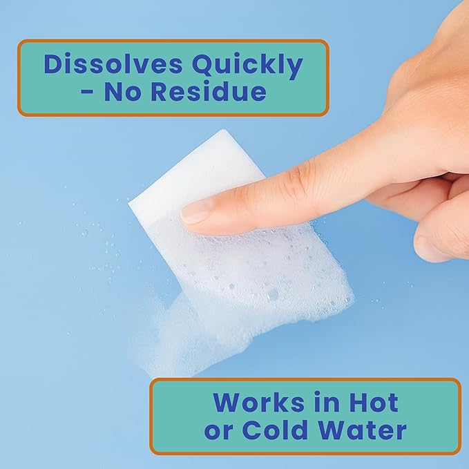 Travel Laundry Detergent Sheets 50 Pack – Compact Travel Detergent for Sink Washing, Lightweight Laundry Detergent Strips for Clothes on Trips, Hotels & Cruises