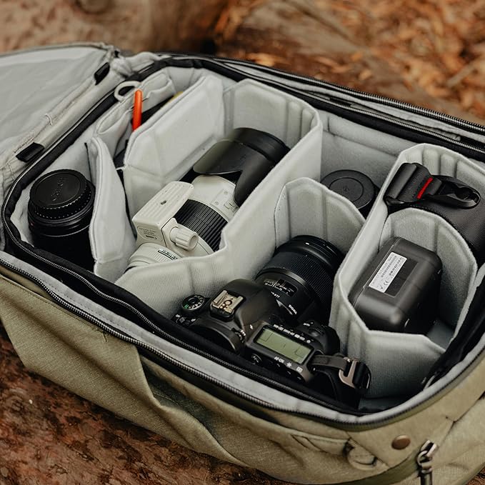 Peak Design Camera Cube V2, Large, Custom Organization and Protection, Weatherproof Shell with Interior Padding, FlexFold Dividers Included, Camera Bag Insert Compatible Travel Bags