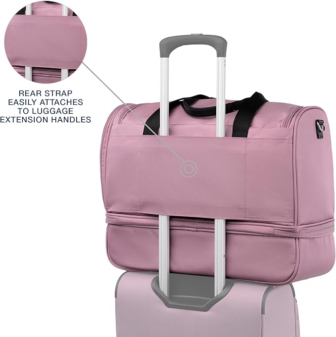 Travelpro Maxlite 5 Carry on Weekender with Drop-Bottom Compartment, Lightweight Overnight Travel Duffel Bag