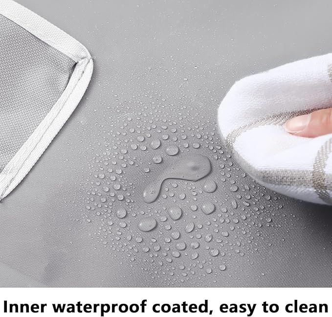 Bonuci 2 Pcs Laundry Sorter Replacement Bags Hamper Cart Removable Replacement Laundry Storage Organizer Bag Hamper Liner, No Hooks 14.76 x 8.66 x 21.65 Inch (Gray)