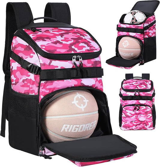 Basketball Backpack Women Fit Soccer Volleyball Baseball Football Sports Backpack Training Equipment Bag for Team