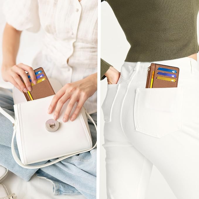 Tipmile Womens Credit Card Holder Wallet, Small Slim RFID Blocking Sleeve - Image 6