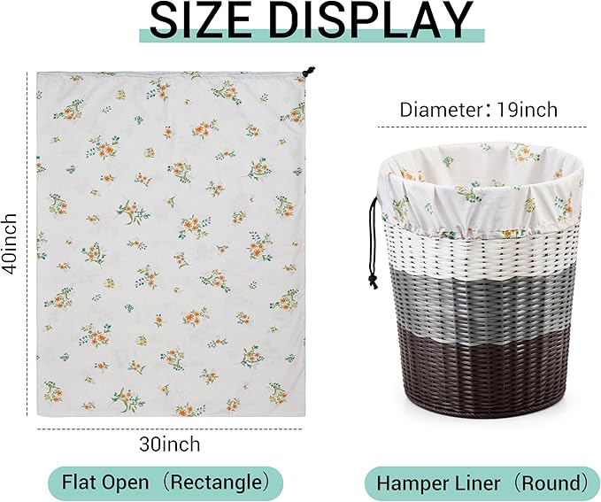ZPECC Bulk Travel Laundry Bag,Extra Large Heavy Duty Laundry Bags 24 Pack,Washable Dirty Clothes Organizer XL for College Dorm Hotel Camping and Home Storage 30x40(Daisy)