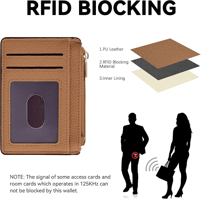 Tipmile Womens Credit Card Holder Wallet, Small Slim RFID Blocking Sleeve - Image 2