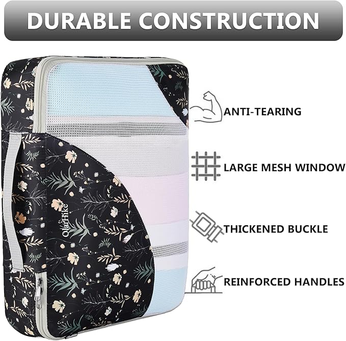 8 Set Packing Cubes for Travel, Gifts for Women Mom,Anti-Tearing Suitcase Organizer,OlarHike Vacation Essentials & Accessories for Cruise Ship