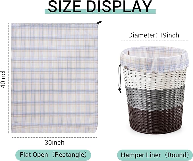 ZPECC Bulk Travel Laundry Bag,Extra Large Heavy Duty Laundry Bags 24 Pack,Washable Dirty Clothes Organizer XL for College Dorm Hotel Camping and Home Storage 30x40(Light Purple Checkered)