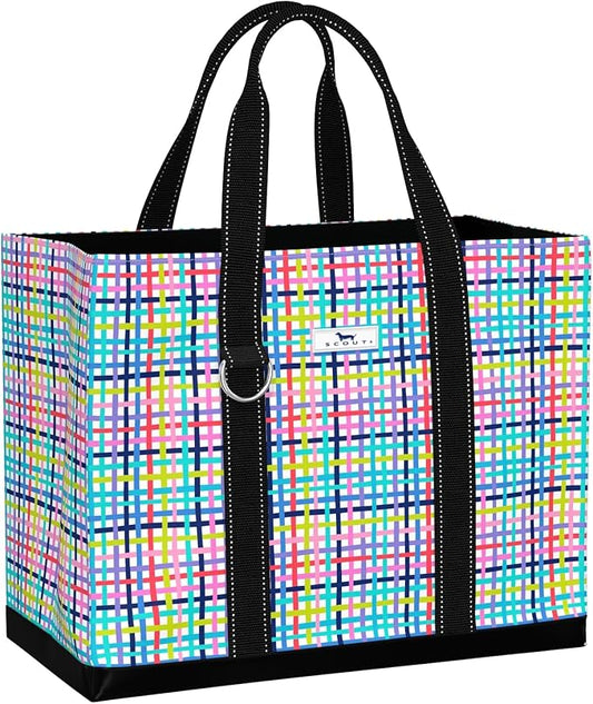SCOUT Original Deano Tote - Durable Lightweight Open Top Beach, Pool & Lake Bag, Inside Zip Pocket, Folds Flat