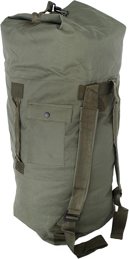 Military Army Style Heavy Duty Double Backpack Strap Duffel Duffle Bag