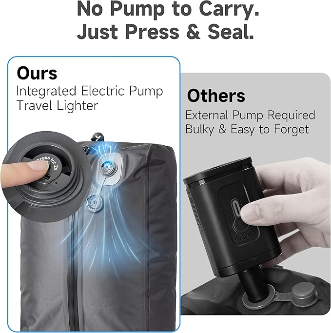 Joryin Air Vacuum Backpack for Travel with Built-in Air Pump,70L Expandable Backpack Vacuum Compression Bag with TSA Lock Waterproof Carry On Large Travel Bag for Airline Laptop Backpack