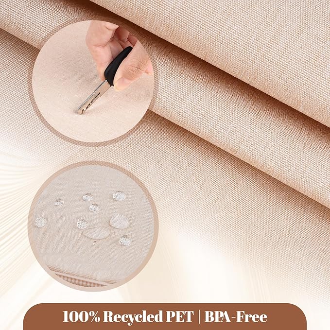 Compression Packing Cubes for Travel, 4-Pack Luggage Organizer Bags with Double Zipper, Breathable Mesh & Nylon Twill, Grey Suitcase Organizers for Efficient Packing(Beige)