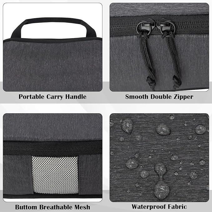 Compression Packing Cubes for Travel Essentials, Expandable Compression Bags Travel Cubes for Packing Suitcase Organizer Bags (Black, 4 pcs)