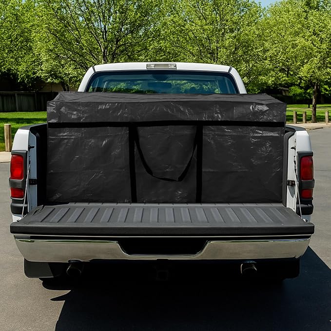 4 Pcs 194 Gallon Extra Large Moving Bags Heavy Duty Storage Bag with Strong Zipper Handle Foldable XXL Jumbo Storage Tote Packing Moving Box for College Dorm Travel Cloth Duffle (Black)
