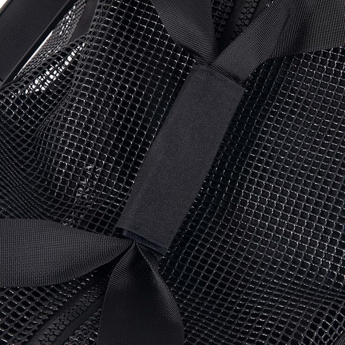 Heavy Duty Large Scuba Gear Mesh Bag with Zipper, Diving and Snorkeling Gear Mesh Duffle Bag, Mesh Travel Duffel Bag, Mesh Beach Gear Bag (With Pocket, 40-inch)