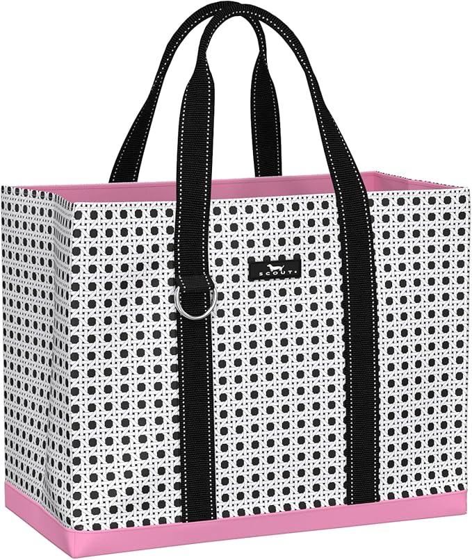 SCOUT Original Deano Tote - Durable Lightweight Open Top Beach, Pool & Lake Bag, Inside Zip Pocket, Folds Flat