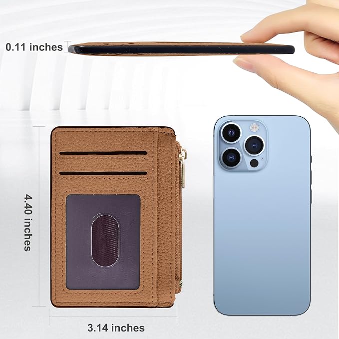 Tipmile Womens Credit Card Holder Wallet, Small Slim RFID Blocking Sleeve - Image 5