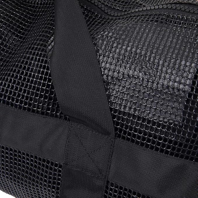 Heavy Duty Large Scuba Gear Mesh Bag with Zipper, Diving and Snorkeling Gear Mesh Duffle Bag, Mesh Travel Duffel Bag, Mesh Beach Gear Bag (With Pocket, 40-inch)