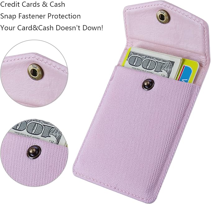 Ultra-Slim Self Adhesive Credit Card Leather Wallet - Image 2