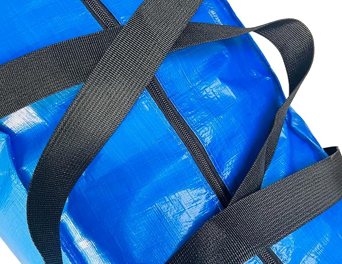 Extra Large Storage Bags, Jumbo Moving Storage Bags Heavy Duty, Foldable Big Blue XL Duffle Bag for Travel