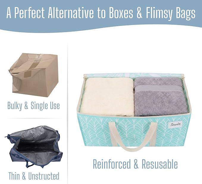 VENO 10 Pack Heavy Duty Moving Bags, Extra Large Storage Bags with Reinforced Handles & Strong Zippers, Foldable & Reusable Moving Box Alternative for Clothes & Dorm Storage