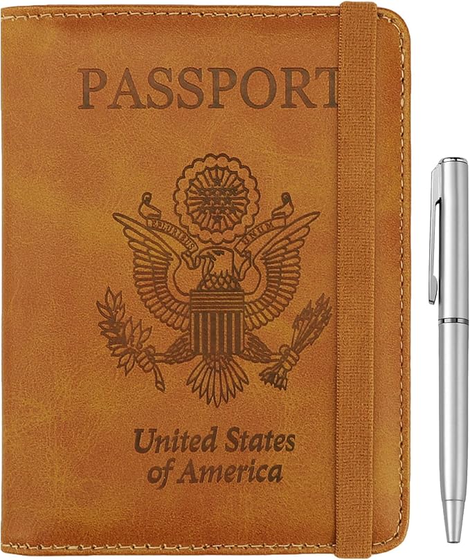 WALNEW Passport Holder for Travel, RFID Passport Wallet, Travel Essentials by WALNEW