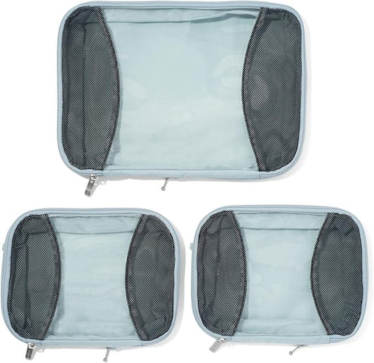 Baggallini Compression Cube 3-piece set - Lightweight Compression Packing Cubes for Travel