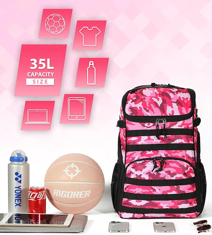 Basketball Backpack Women Fit Soccer Volleyball Baseball Football Sports Backpack Training Equipment Bag for Team