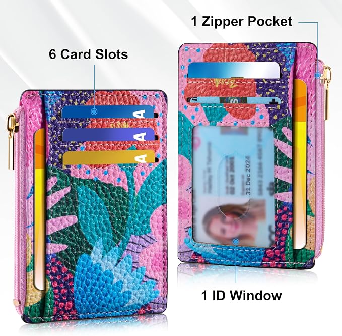 Tipmile Womens Credit Card Holder Wallet, Small Slim RFID Blocking Sleeve - Image 3