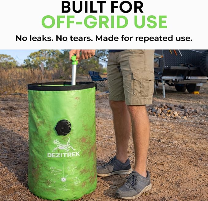 LARGE Portable Washing Machine – Off-Grid Laundry System, High Capacity Manual Clothes Washer with Plunger, No Power Needed, for Camping, RV, Travel