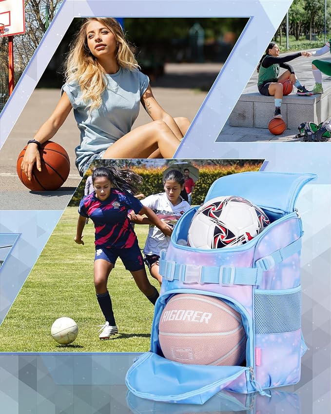 Basketball Backpack Women Fit Soccer Volleyball Baseball Football Sports Backpack Training Equipment Bag for Team