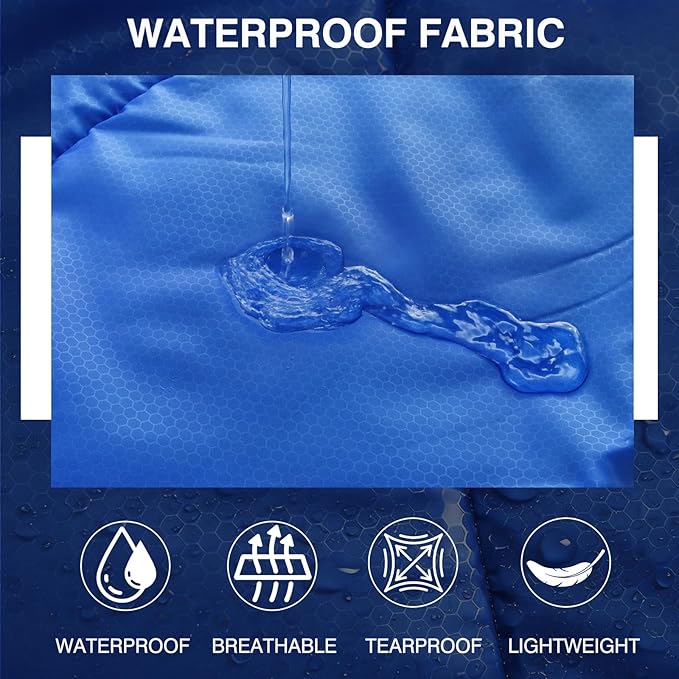 XXL Sleeping Bag for Adults Lightweight 41-59℉, 3-4 Season Waterproof Camping Sleeping Bag with Compression Sack for Backpacking Hiking