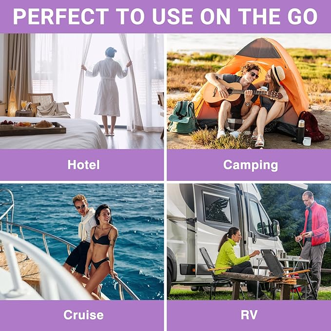 Travel Washing Machine & Retractable Clothesline - Hand Washing Machine & Portable Clothes Washer - Durable Travel Laundry Wash Bag & Camping Washing Machine - Portable Manual Clothes Washer