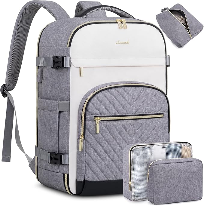 LOVEVOOK Travel Backpack for Women,40L Carry On Backpack for Airplanes,17.3 Inch Laptop Personal Item Travel Bag