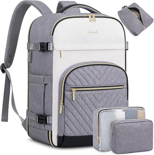 LOVEVOOK Travel Backpack for Women,40L Carry On Backpack for Airplanes,17.3 Inch Laptop Personal Item Travel Bag