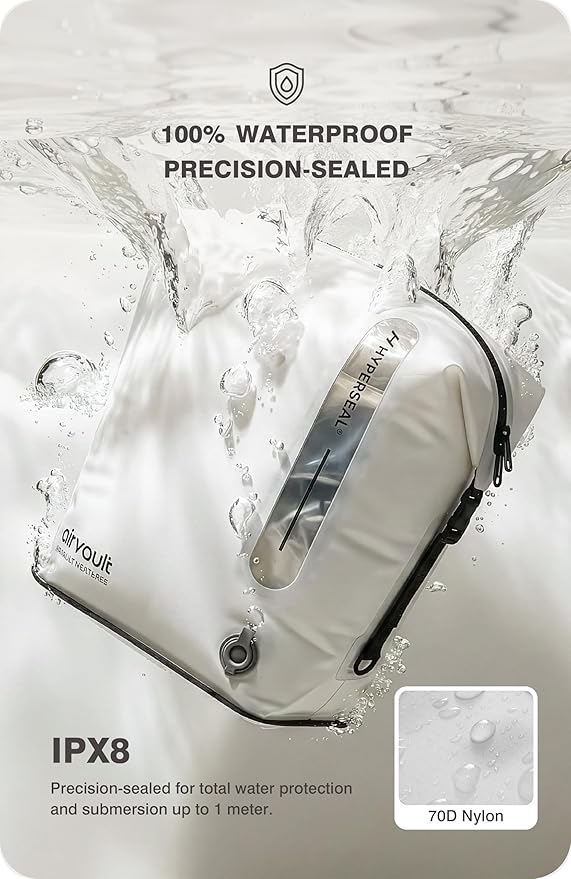 AirVault Premium Reusable Vacuum Seal Storage Bag for Carry On Suitcases & Backpack, Space Saver Airline Travel Vacpack, Pump Included (80L Tapered Duffle, 2-Pack)