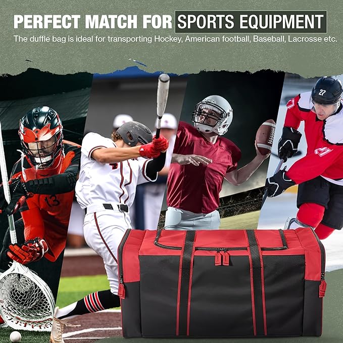 Jetstream Heavy Duty Multi Pocket Durable Sports Gym Equipment Travel Duffel Bag