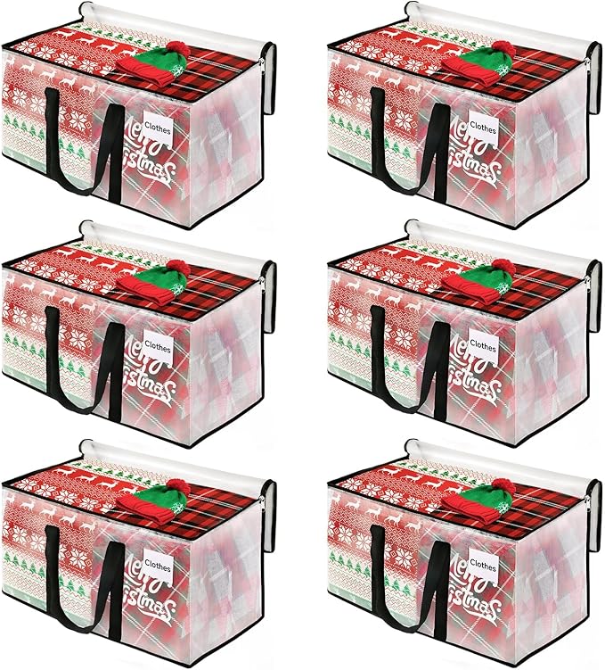 BlissTotes Clear Moving Bags Heavy Duty, 93L Extra Large Storage Bags with Zipper & Reinforced Handles, Waterproof PP Moving Totes for Clothes, Bedding, Comforters, Space Saving Storage (8 Pack)