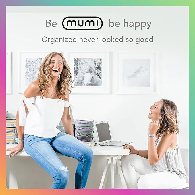 MUMI Packing Cubes – 5-Piece Compression Packing Cubes for Travel, Luggage Organizers for Suitcases, Carry-On Bags, Backpacks, and Duffel Bags – Space-Saving Travel Essentials - Purple