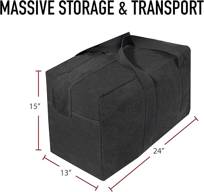 Rothco Canvas Parachute Cargo Bag – Extra Large Travel Duffle Bag with 75L Capacity