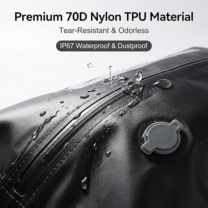 11-Pack Travel Vacuum Bags with Pump, 2×28L TPU Waterproof Vacuum Seal Bags + 9 PA&PE Compression Bags (S/M/L),Space Saver for Clothing, Luggage,Travel,Backpacks & Suitcases,Home Storage