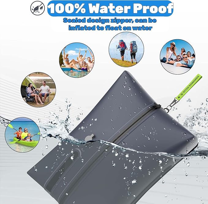 Extra Large 34L Vacuum Bags for Travel with Electric Pump,Waterproof Compression Bags for Carry On Suitcases and Backpack for Air Travel Vacation Camping Boating Outdoor Sports 2 Pack