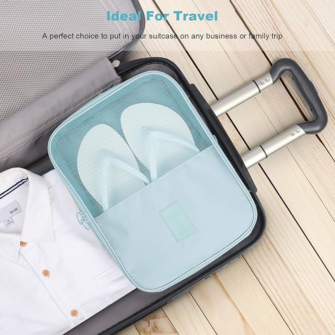 Mossio Shoe Bag Holds 3 Pair of Shoes for Travel and Daily Use Storage Pouch