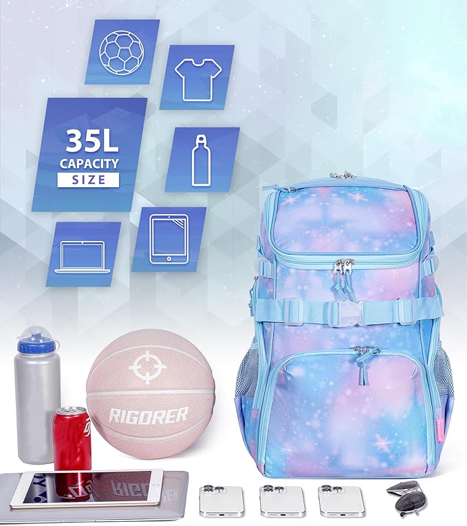 Basketball Backpack Women Fit Soccer Volleyball Baseball Football Sports Backpack Training Equipment Bag for Team